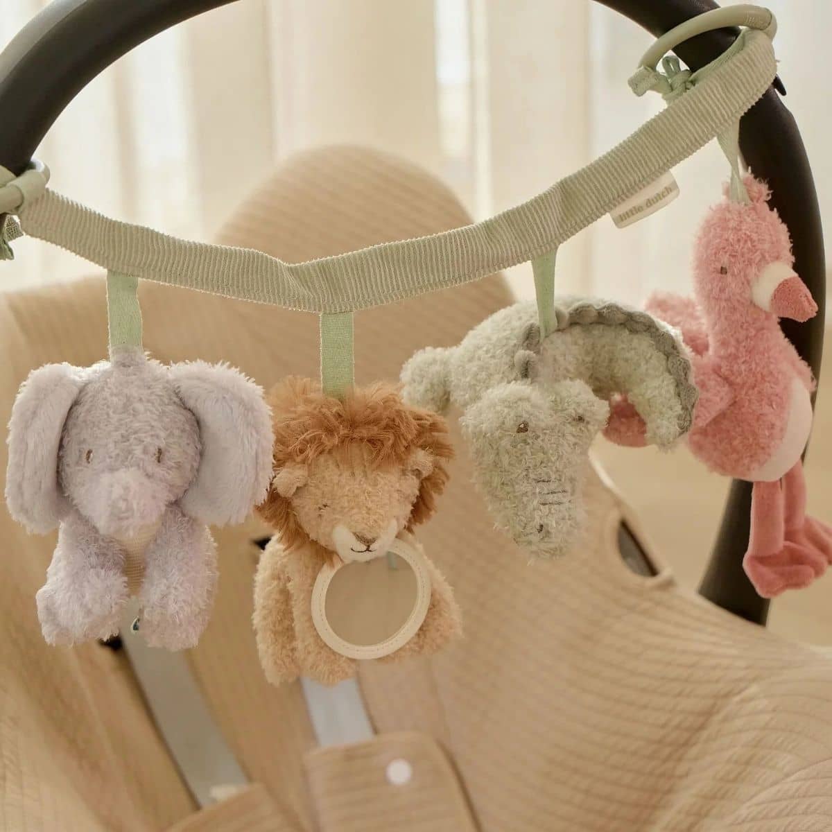 Little Dutch Safari Friends Stroller Toy Chain