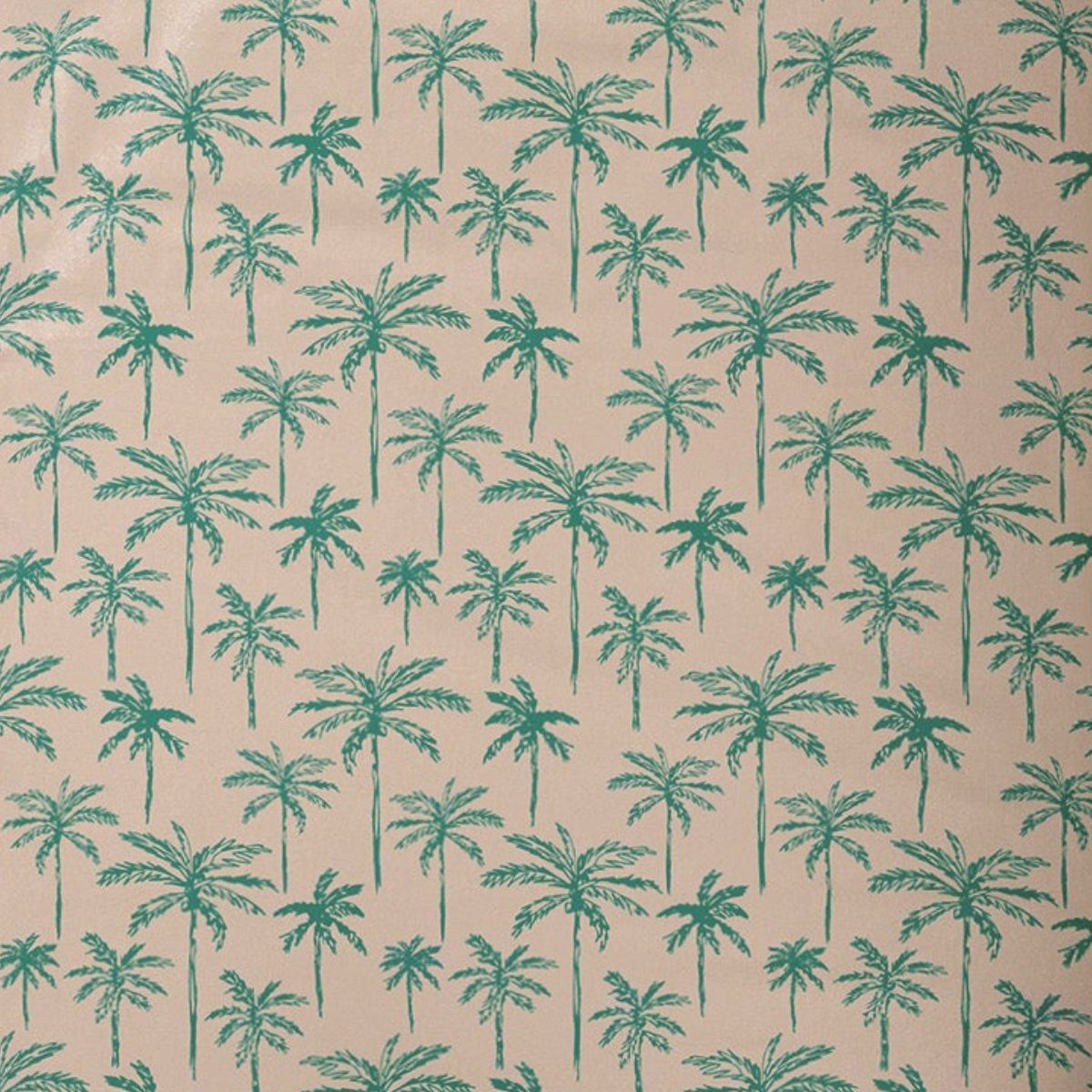 Little Human Linens Waterproof Cot Sheet - Green Palms