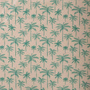 Little Human Linens Waterproof Cot Sheet - Green Palms