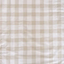 Little Human Linens Waterproof Cot Sheet - Latte Gingham