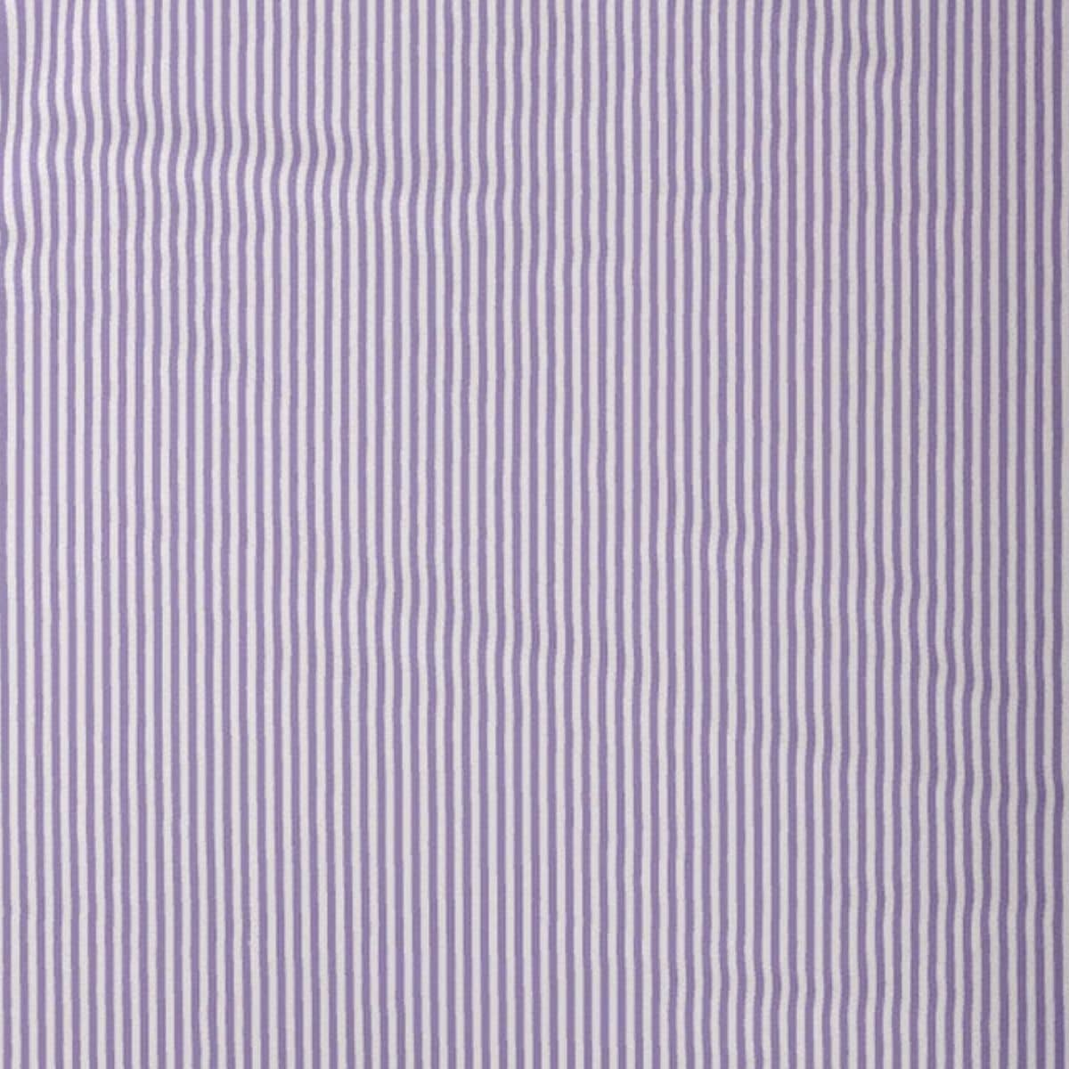 Little Human Linens Waterproof Cot Sheet - Lavender Stripe