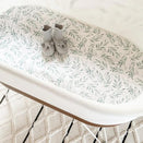 Little Human Linens Waterproof Bassinet Sheet - Organic Leaf