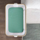 Little Human Linens Waterproof Change Pad / Co-Sleeper Bassinet Sheet - Mint Candy