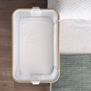 Little Human Linens Waterproof Change Pad / Co-Sleeper Bassinet Sheet - Brilliant White