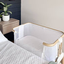 Little Human Linens Waterproof Change Pad / Co-Sleeper Bassinet Sheet - Brilliant White