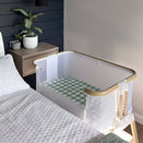Little Human Linens Waterproof Change Pad / Co-Sleeper Bassinet Sheet - Green Gingham