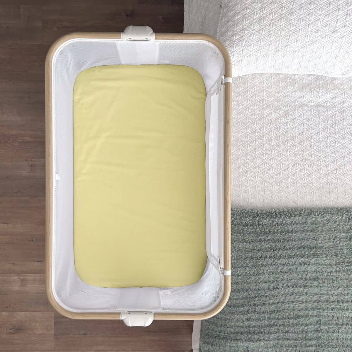 Little Human Linens Waterproof Change Pad / Co-Sleeper Bassinet Sheet - Limoncello