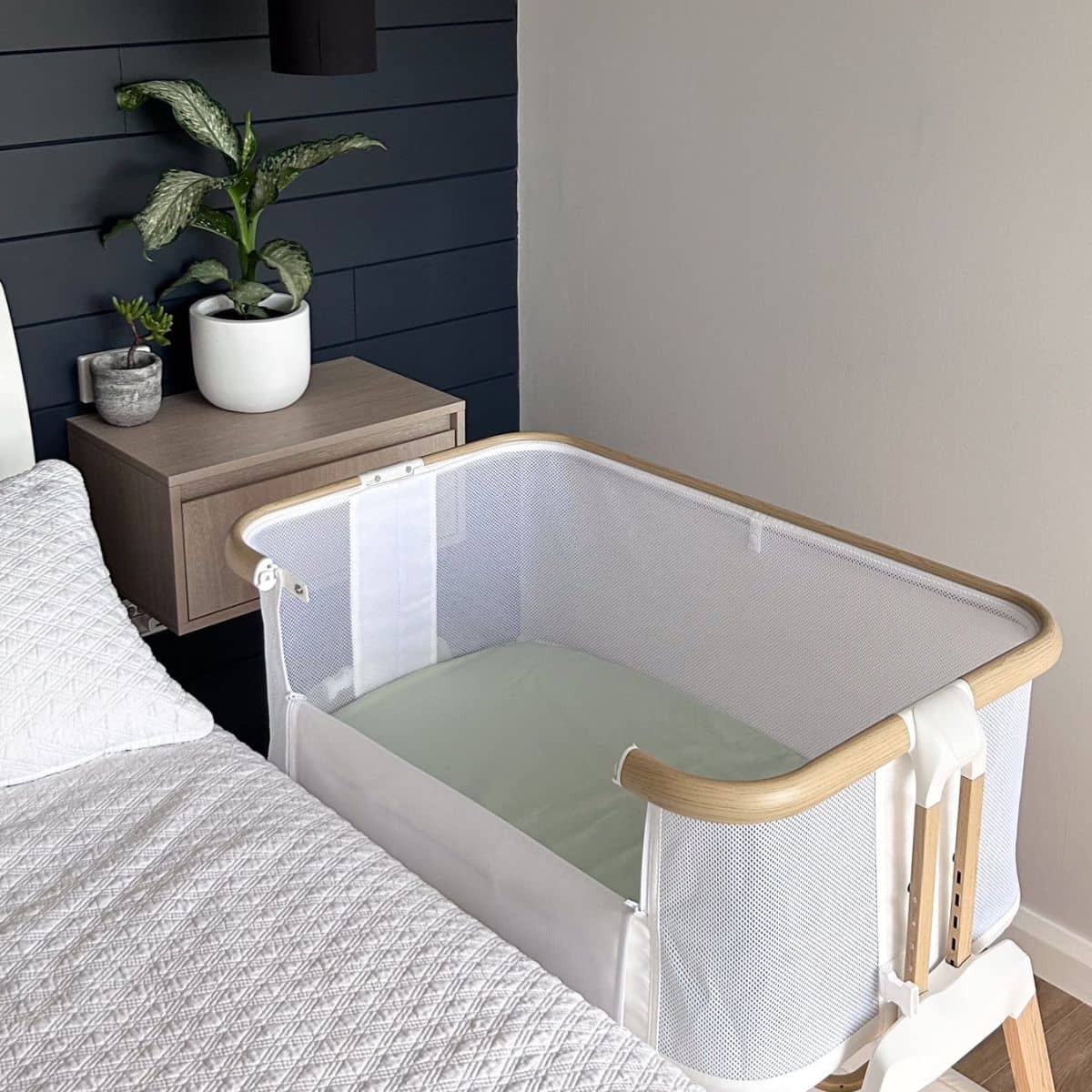 Little Human Linens Waterproof Change Pad / Co-Sleeper Bassinet Sheet - Sage