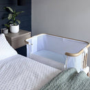 Little Human Linens Waterproof Change Pad / Co-Sleeper Bassinet Sheet - Sky Blue
