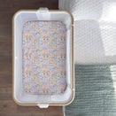 Little Human Linens Waterproof Change Pad / Co-Sleeper Bassinet Sheet - Summer Flowers