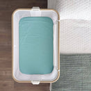 Little Human Linens Waterproof Change Pad / Co-Sleeper Bassinet Sheet - Teal