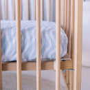 Little Human Linens Waterproof Cot Sheet - Bright Waves
