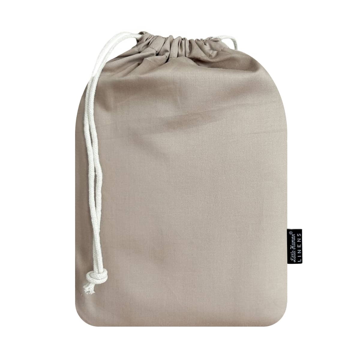 Little Human Linens Waterproof Cot Sheet - Mocha