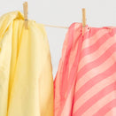 Little Human Linens Waterproof Cot Sheet - Peach Candy