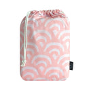 Little Human Linens Waterproof Cot Sheet - Peach Rainbows