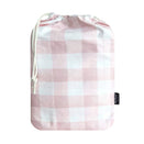 Little Human Linens Waterproof Cot Sheet - Pink Gingham