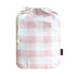 Little Human Linens Waterproof Cot Sheet - Pink Gingham