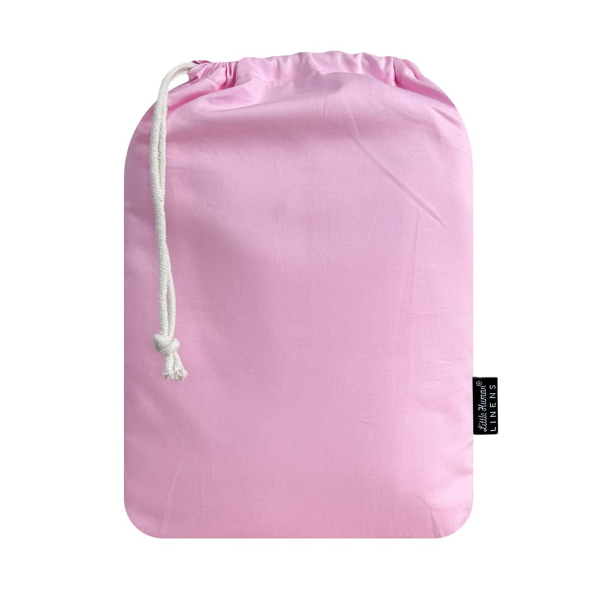 Little Human Linens Waterproof Cot Sheet - Pink
