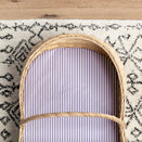Little Human Linens Waterproof Small Bassinet Sheet - Lavender Stripe