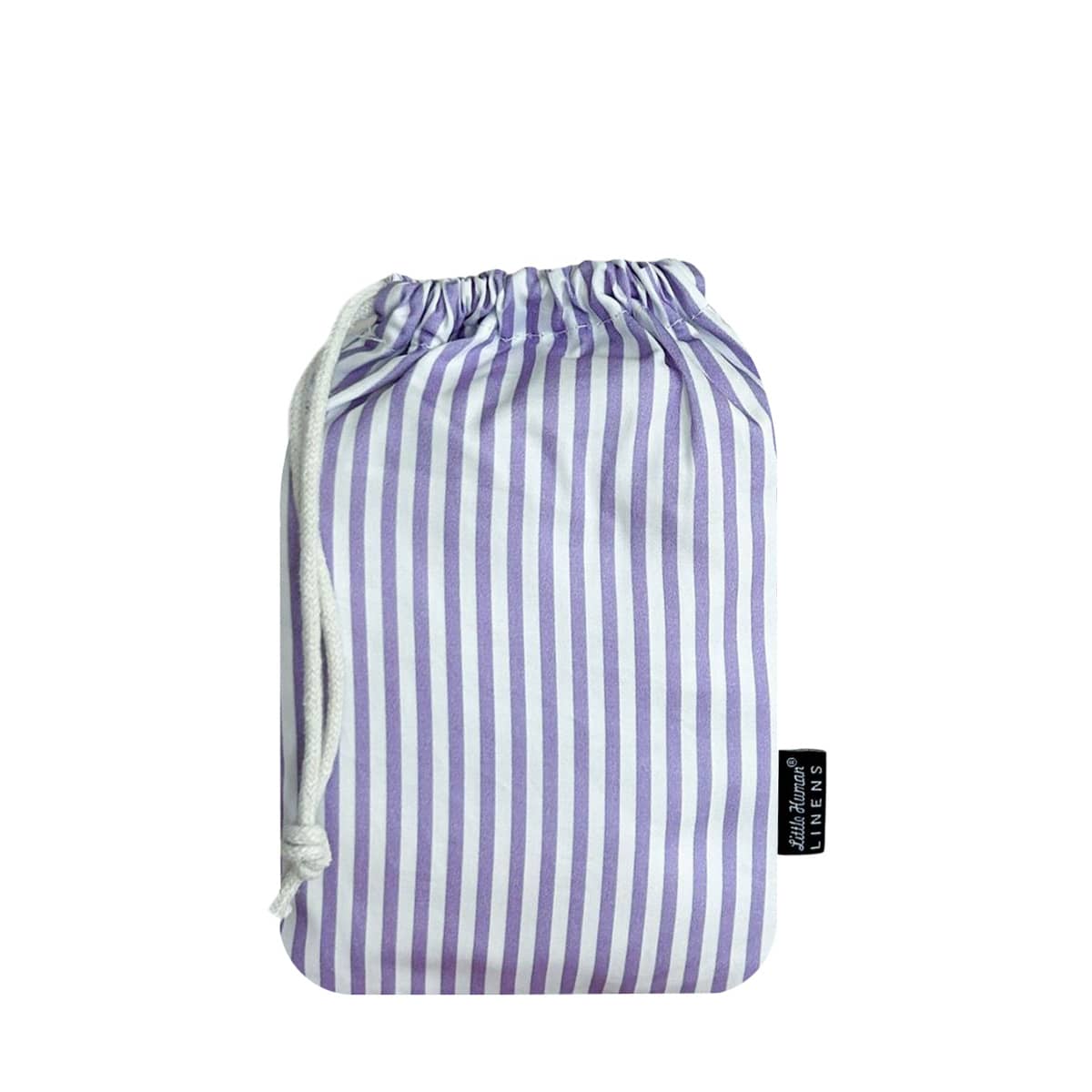 Little Human Linens Waterproof Small Bassinet Sheet - Lavender Stripe