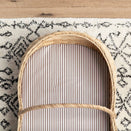 Little Human Linens Waterproof Small Bassinet Sheet - Mocha Pinstripe
