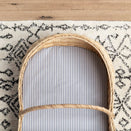 Little Human Linens Waterproof Small Bassinet Sheet - Navy Ticking