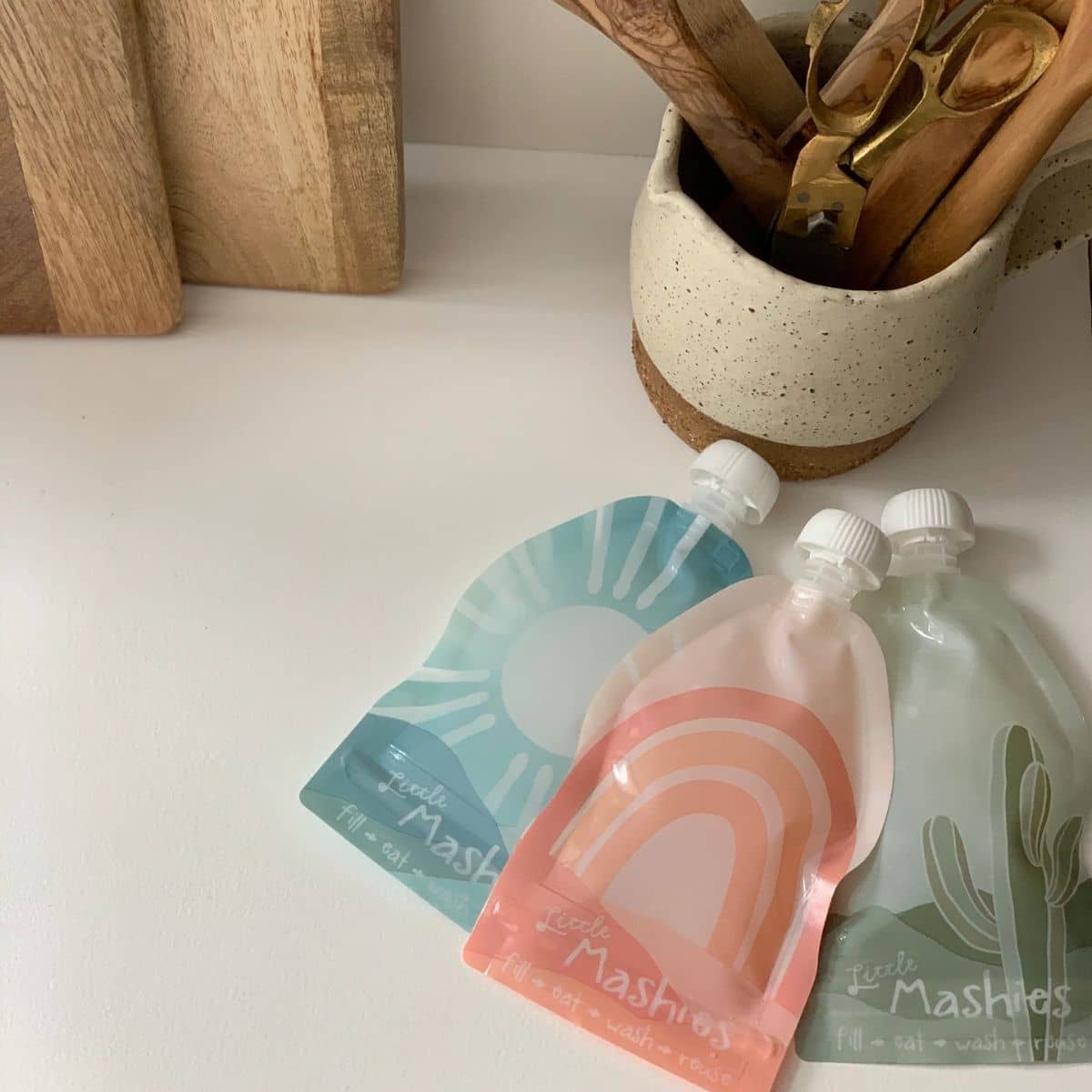 Little Mashies Reusable Squeeze Pouch - Boho - 10 pack