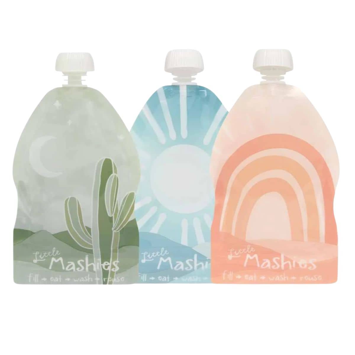 Little Mashies Reusable Squeeze Pouch - Boho - 10 pack