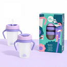 Little Stackers Sippy Cup - Twin Pack - Lilac and Purple