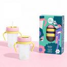 Little Stackers Sippy Cup - Twin Pack - Pink and Yellow