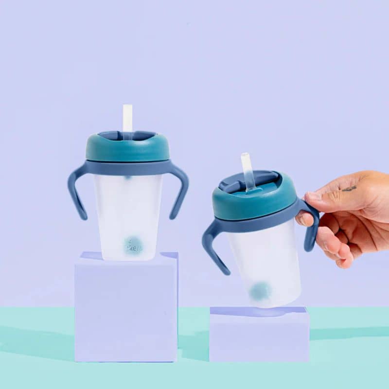 Little Stackers Sippy Cup - Twin Pack - Teal and Navy