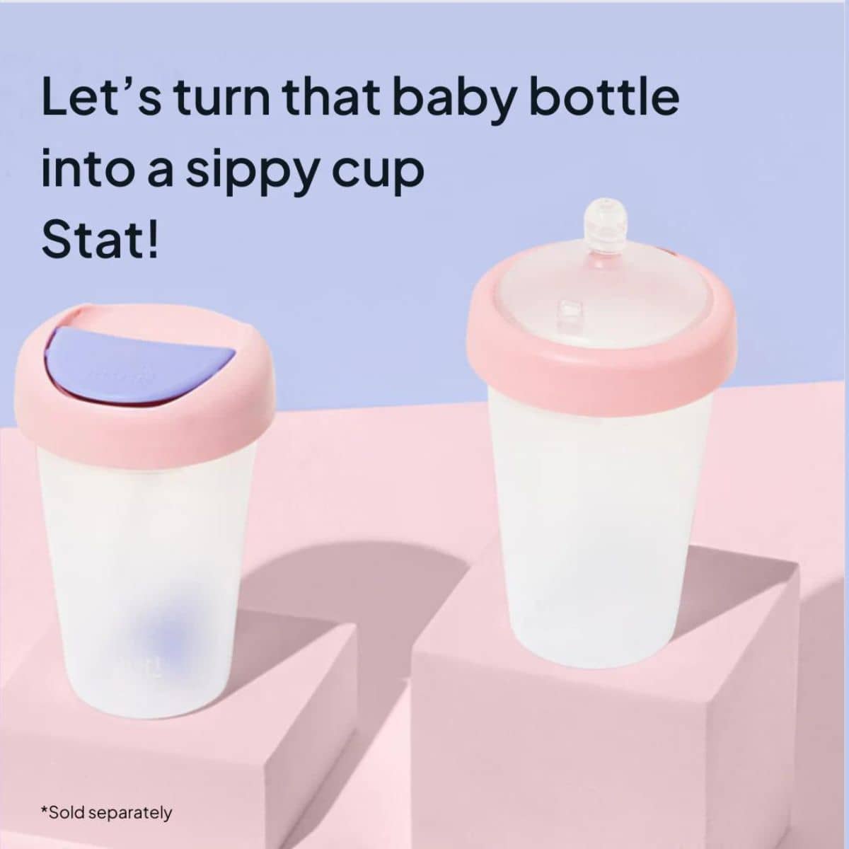 Little Stackers Sippy Lid + Weighted Straw