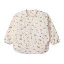 LouLou Lollipop Long Sleeve Bib - French Breakfast