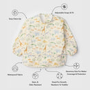 LouLou Lollipop Long Sleeve Bib - Safari Jungle