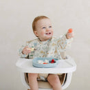 LouLou Lollipop Long Sleeve Bib - Safari Jungle