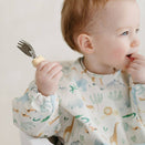 LouLou Lollipop Long Sleeve Bib - Safari Jungle