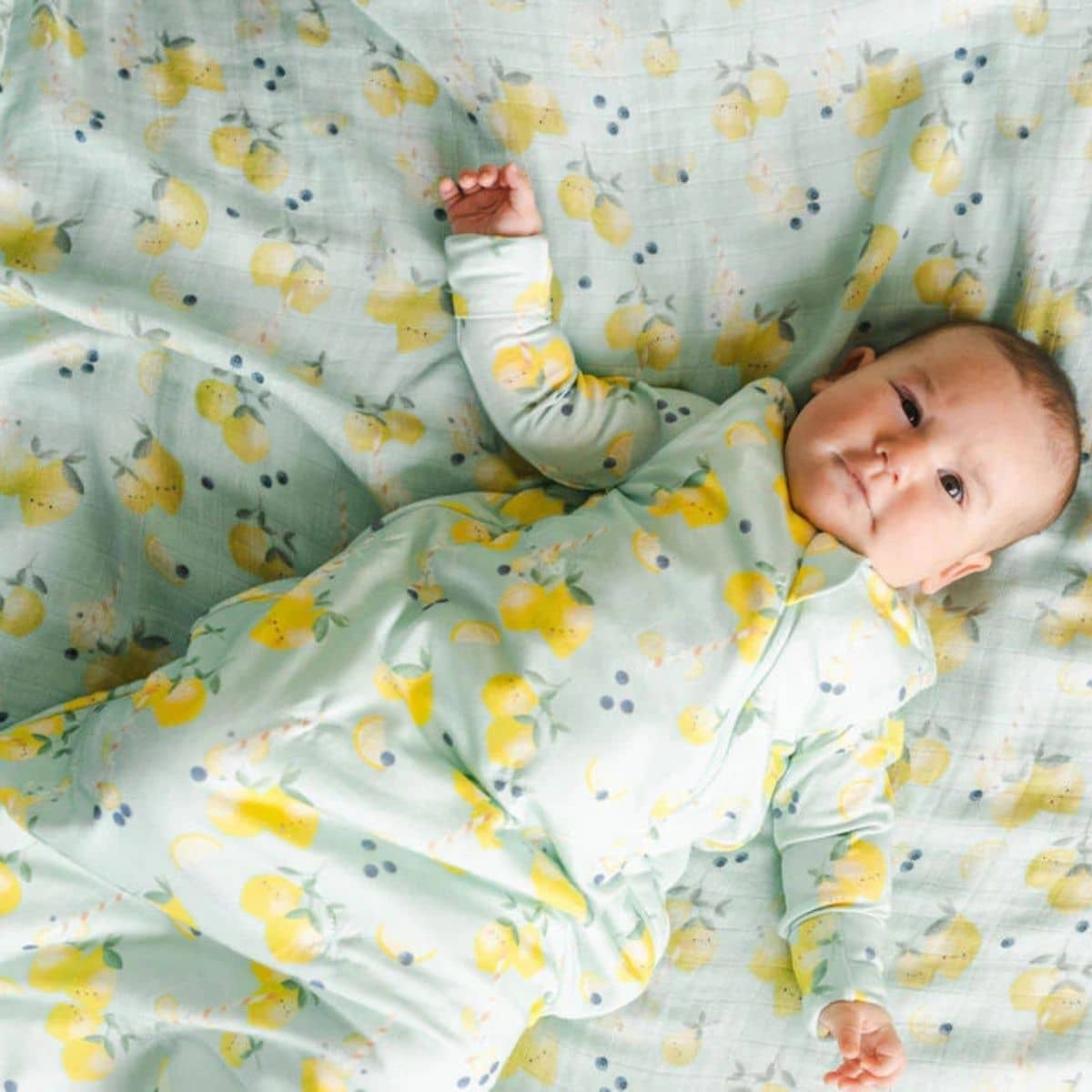 LouLou Lollipop Muslin Swaddle - Lemon Squeezy