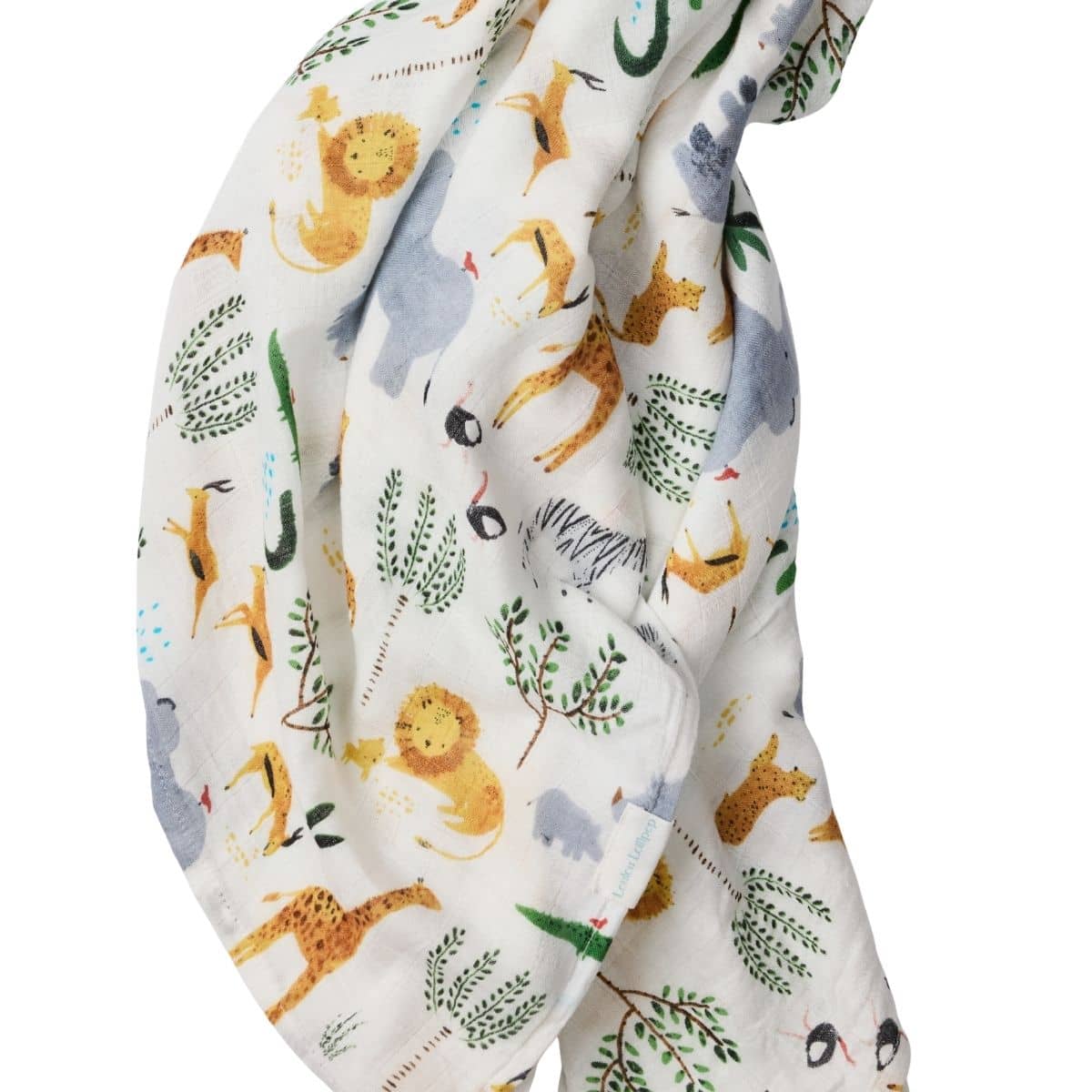 LouLou Lollipop Muslin Swaddle - Safari Jungle