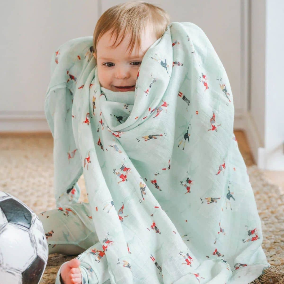 LouLou Lollipop Muslin Swaddle - The Beautiful Game