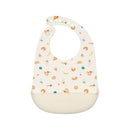 LouLou Lollipop Silicone Bib - French Breakfast
