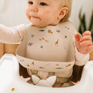 LouLou Lollipop Silicone Bib - Safari Jungle