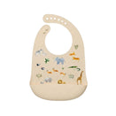LouLou Lollipop Silicone Bib - Safari Jungle