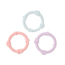 LouLou Lollipop Wild Teether Ring Set - Shell Pink