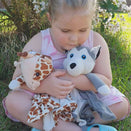 Love By Emi Lullaby and White Noise Comforter - Harli the Husky