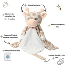 Love By Emi Lullaby and White Noise Comforter - Shay the Giraffe