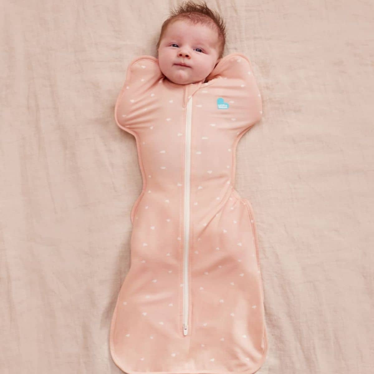 Love to Dream Original Swaddle UP 0.2 TOG Bamboo Viscose - Blush Hearts