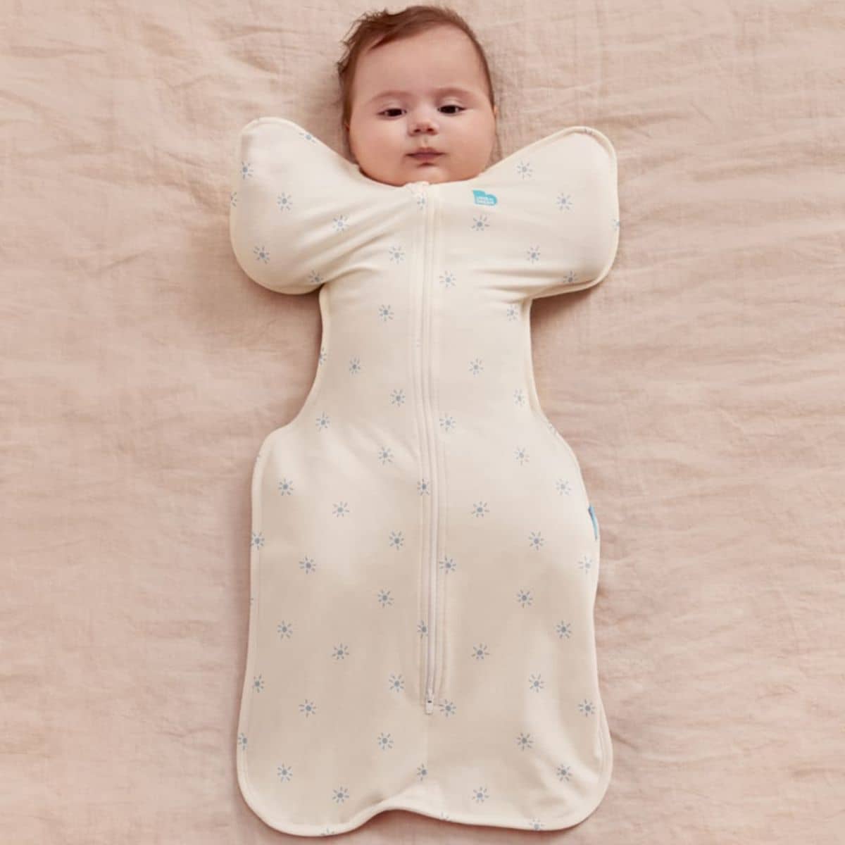 Love to Dream Original Swaddle UP 0.2 TOG Bamboo Viscose - Mist Blue Sunny