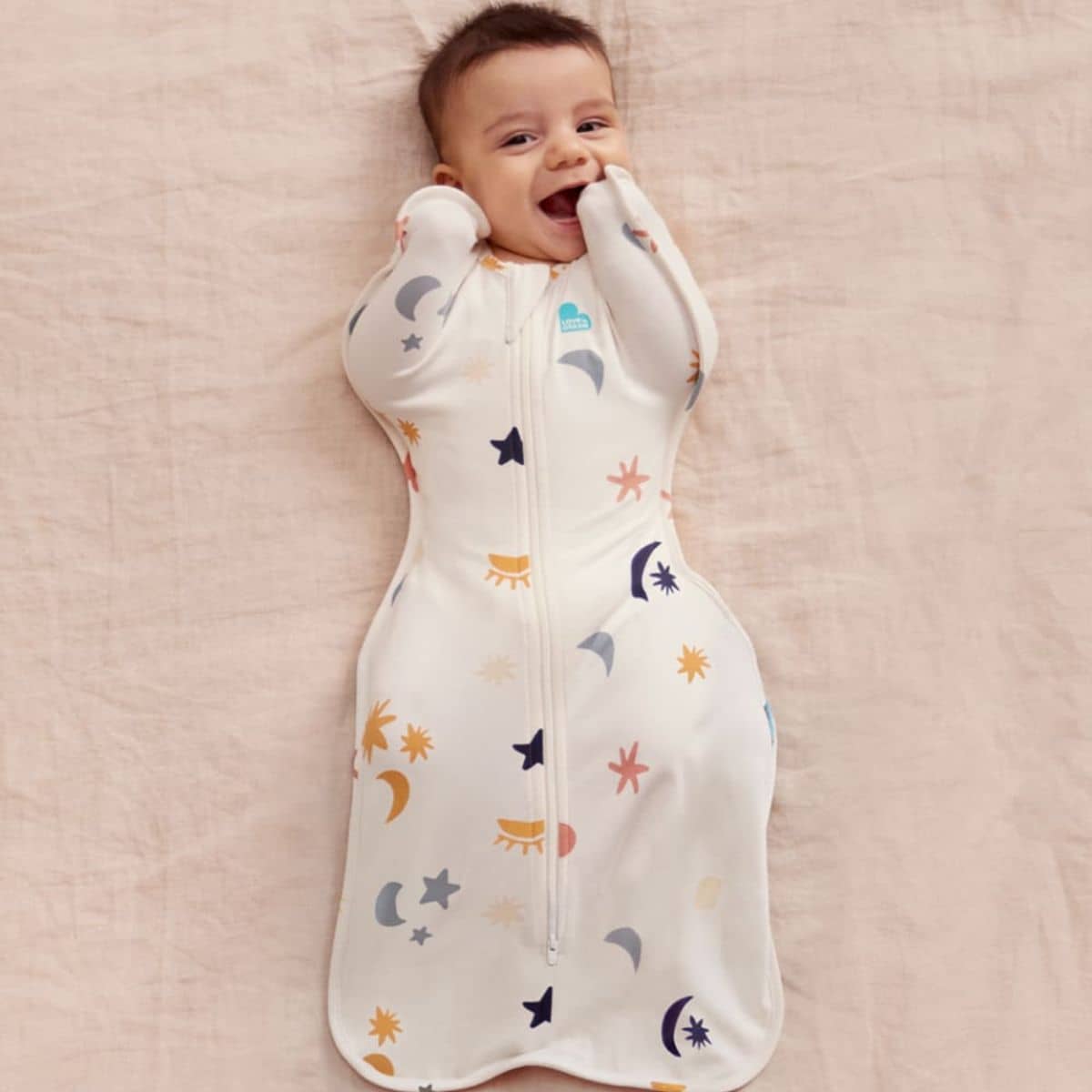 Love to Dream Original Swaddle UP 1.0 TOG Organic Cotton - Buff Lunar