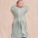 Love to Dream Original Swaddle UP 1.0 TOG Stretch Cotton - Olive Moon