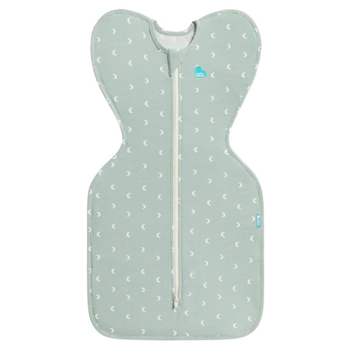 Love to Dream Original Swaddle UP 1.0 TOG Stretch Cotton - Olive Moon